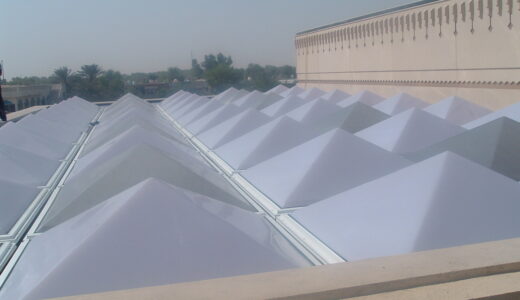 Thermoforming Multi Skylights Domes and Pyramids for roof design