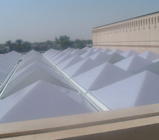 Thermoforming Multi Skylights Domes and Pyramids for roof design