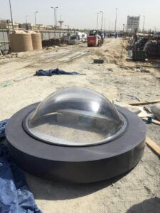 Thermoforming Skylights System Using Polycarbonate Sheets and Glass Domes 