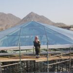 Conical structural skylights with glass and polycarbonate sheets
